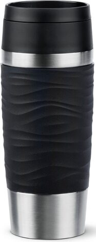 Термокружка 0,36 л Black Classic Wave Emsa
