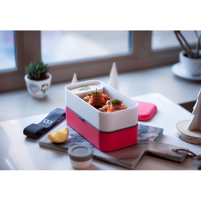 Ланч-бокс 18,5х10х9,4 см коралловый MB Original Monbento