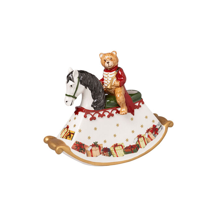 Подсвечник "Мишка на лошадке-качалке" 17 см Christmas Toys Memory Villeroy & Boch