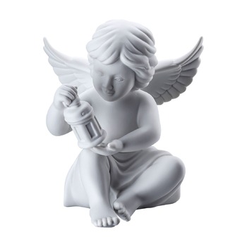 Фигурка "Ангел с фонарем" 13,9 см матовая Angels Rosenthal