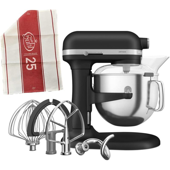 Кухонный комбайн 6.6 л, 10 скоростей, черный Artisan KitchenAid