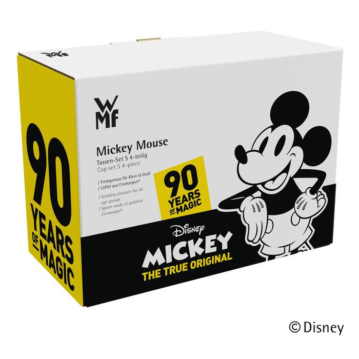 Набор детской посуды из 2 кружек и 2 ложек Mickey Mouse WMF