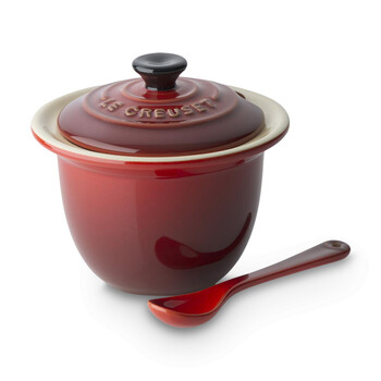 Горшочек для специй с ложкой вишневый Cerise Le Creuset