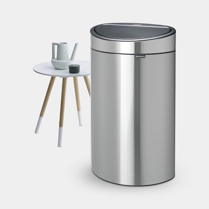 Мусорный бак 40 л матовая сталь Touch Bin Brabantia