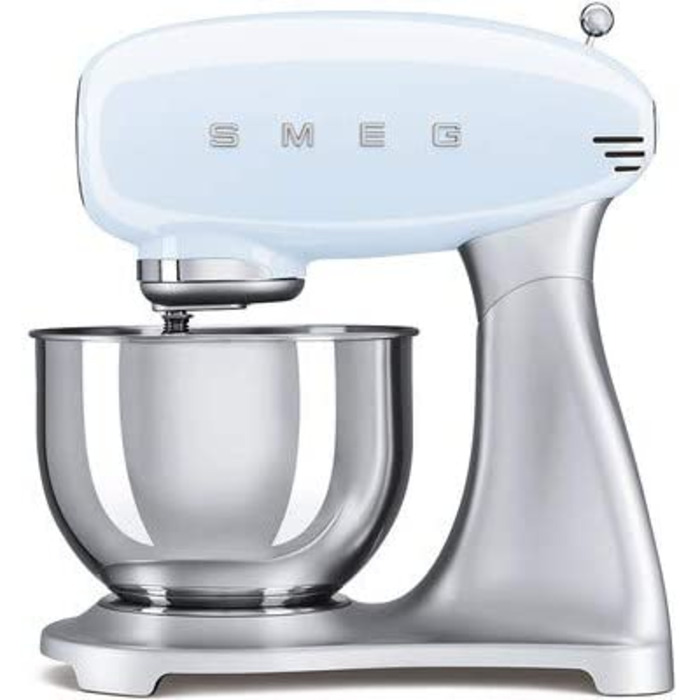 Кухонный комбайн Smeg SMF02PBEU / 800 Вт / 4.8 л / пастельно-синий