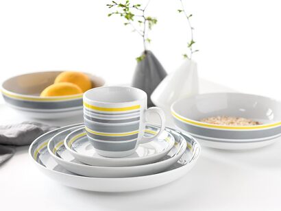 Столовый сервиз фарфоровый на 2 человека 10 предметов Trend Line 22902 Allround Series CreaTable