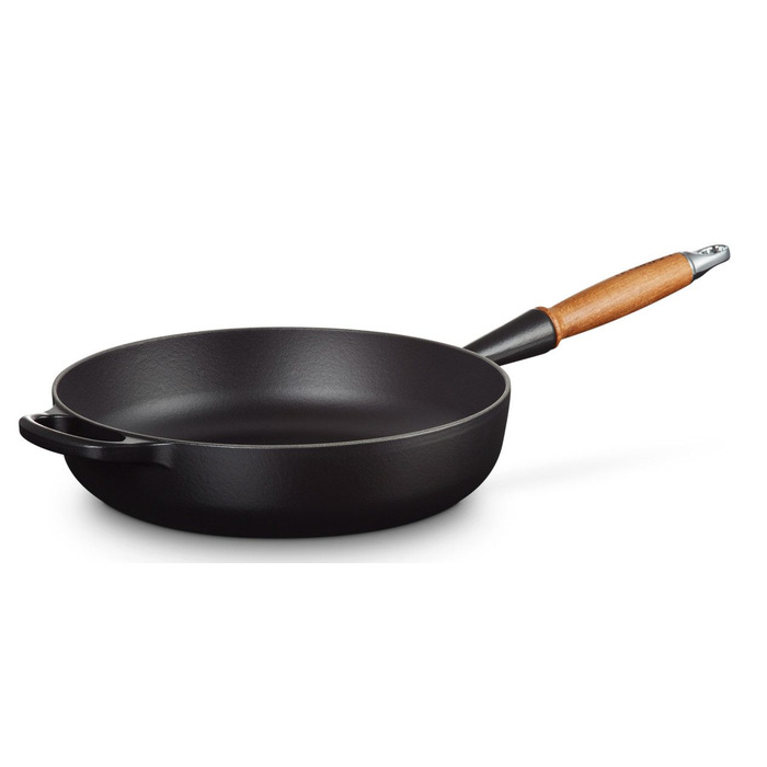 Чугунная сковорода 28 см Matt Black Signature Le Creuset