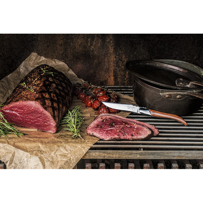 Набор ножей для стейка с футляром 6 предметов Rose Wood Luxury Line Laguiole