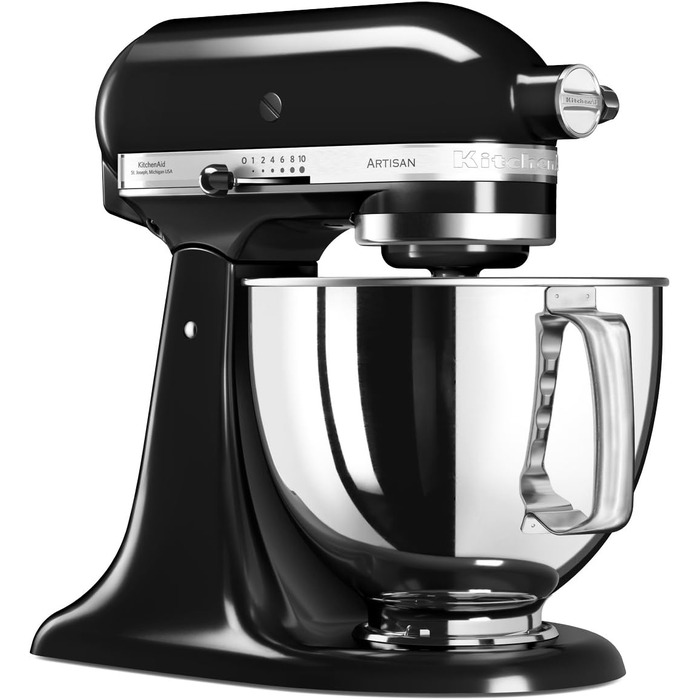 Кухонный комбайн 4.8 л 300 Вт, 10 скоростей, черный Artisan 5KSM125EOB KitchenAid