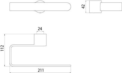Вешалка для полотенец 211 мм Emco