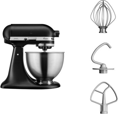 Кухонный комбайн 4.3 л, 275 Вт, 10 скоростей, черный Classic 5K45SSEBM KitchenAid