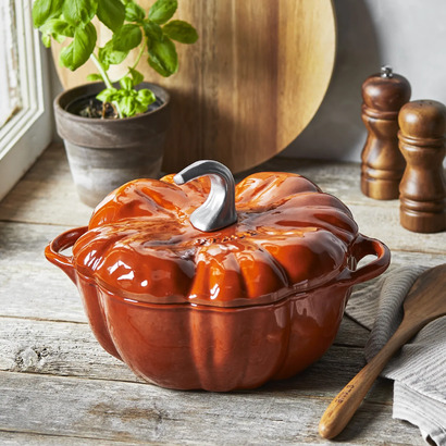 Кокотница в форме тыквы 24 см Orange Staub