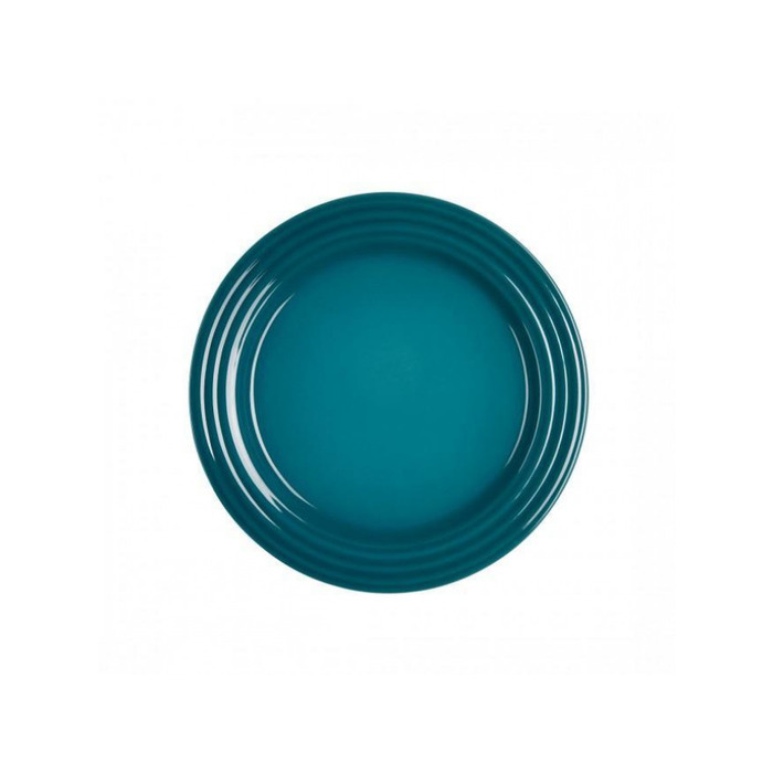 Тарелка для завтрака 21,8 см лазурь Deep Teal Le Creuset