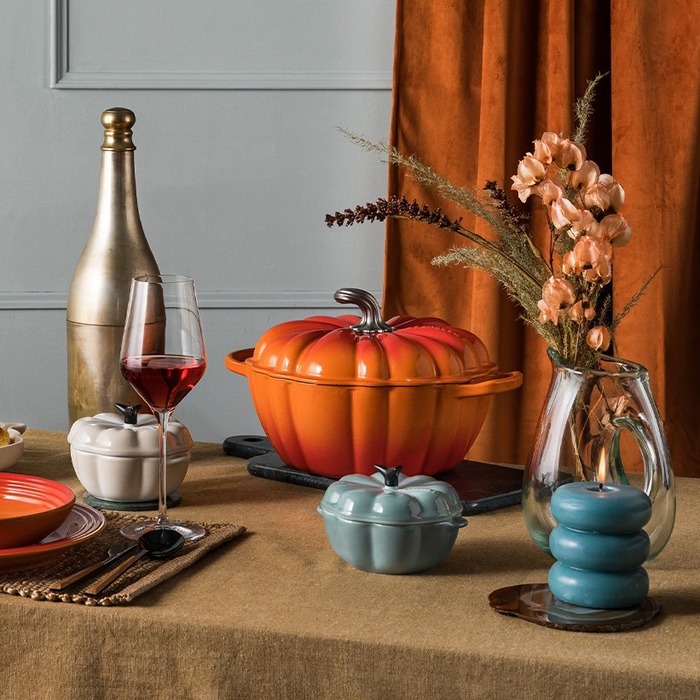 Кокотница 15 см/0,3 л Sea Salt Halloween Le Creuset